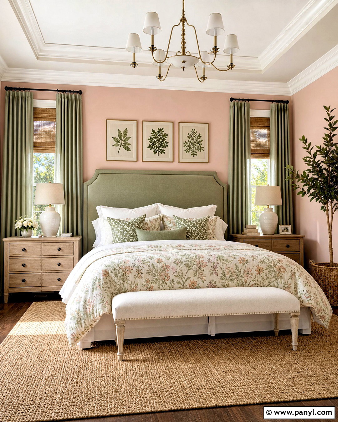 Pink Bedroom Walls With Sage Green - 20 pink walls bedroom ideas