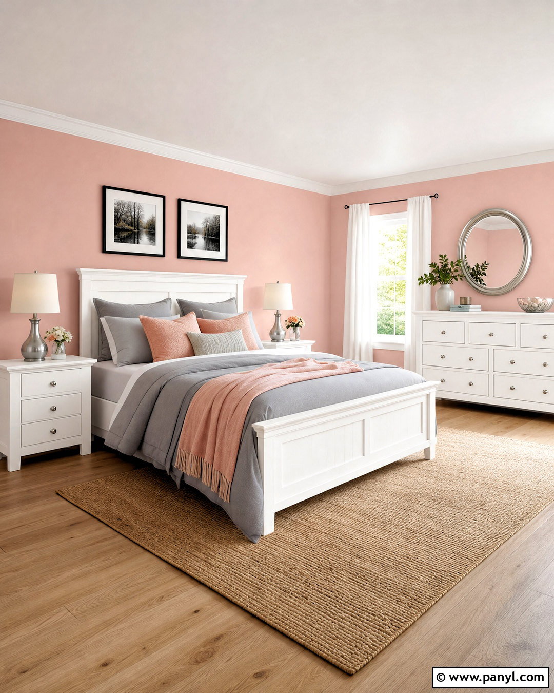 Pink Bedroom Walls With White Furniture - 20 pink walls bedroom ideas
