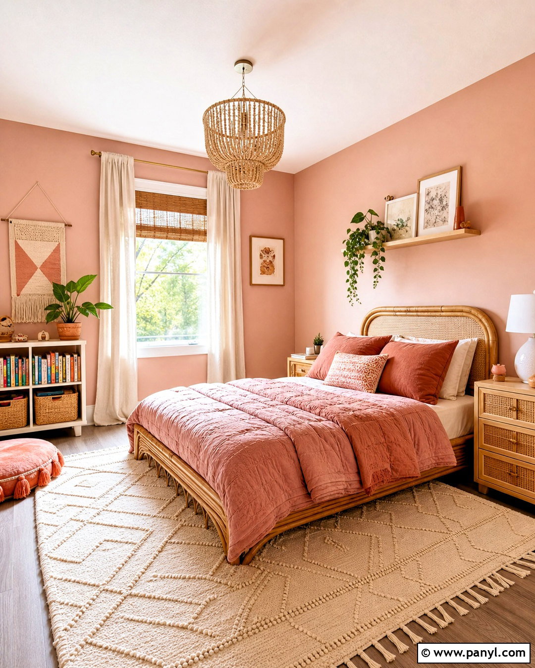 Pink Boho Girl Bedroom - 20 girl bedroom designs pink ideas