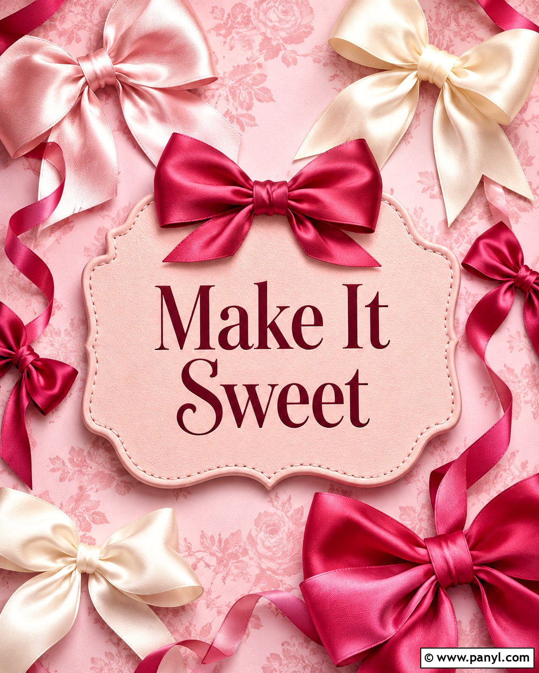 Pink Bow Cute Quote Wallpaper - 40 pink wallpaper with quotes