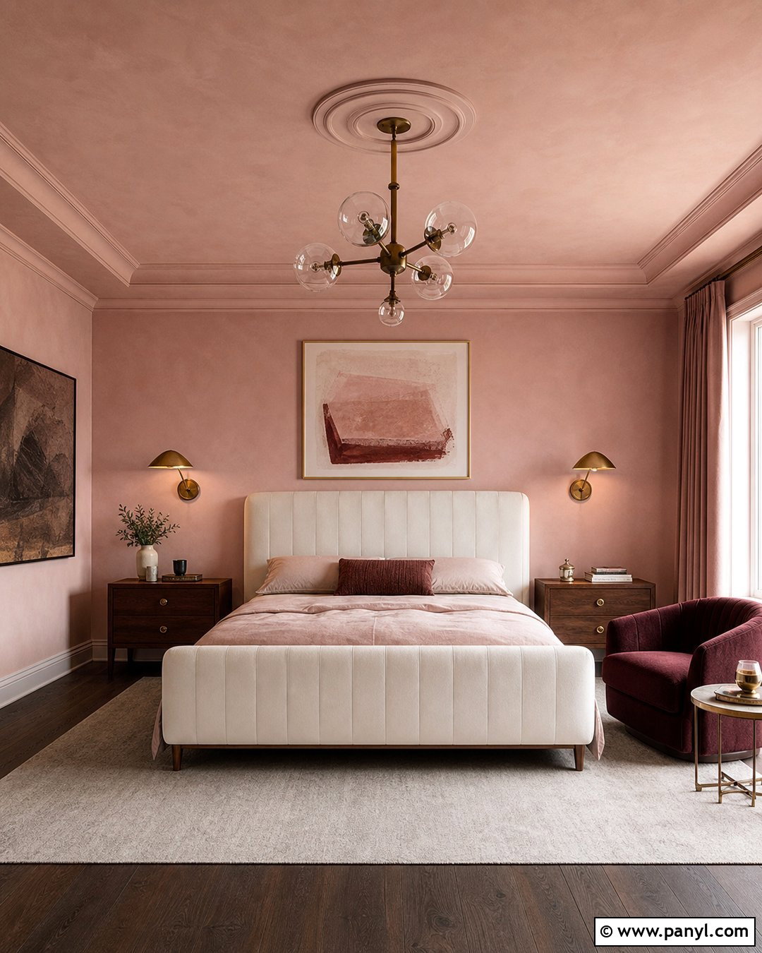 Pink Ceiling And Walls - 50 Pink Wall Ideas