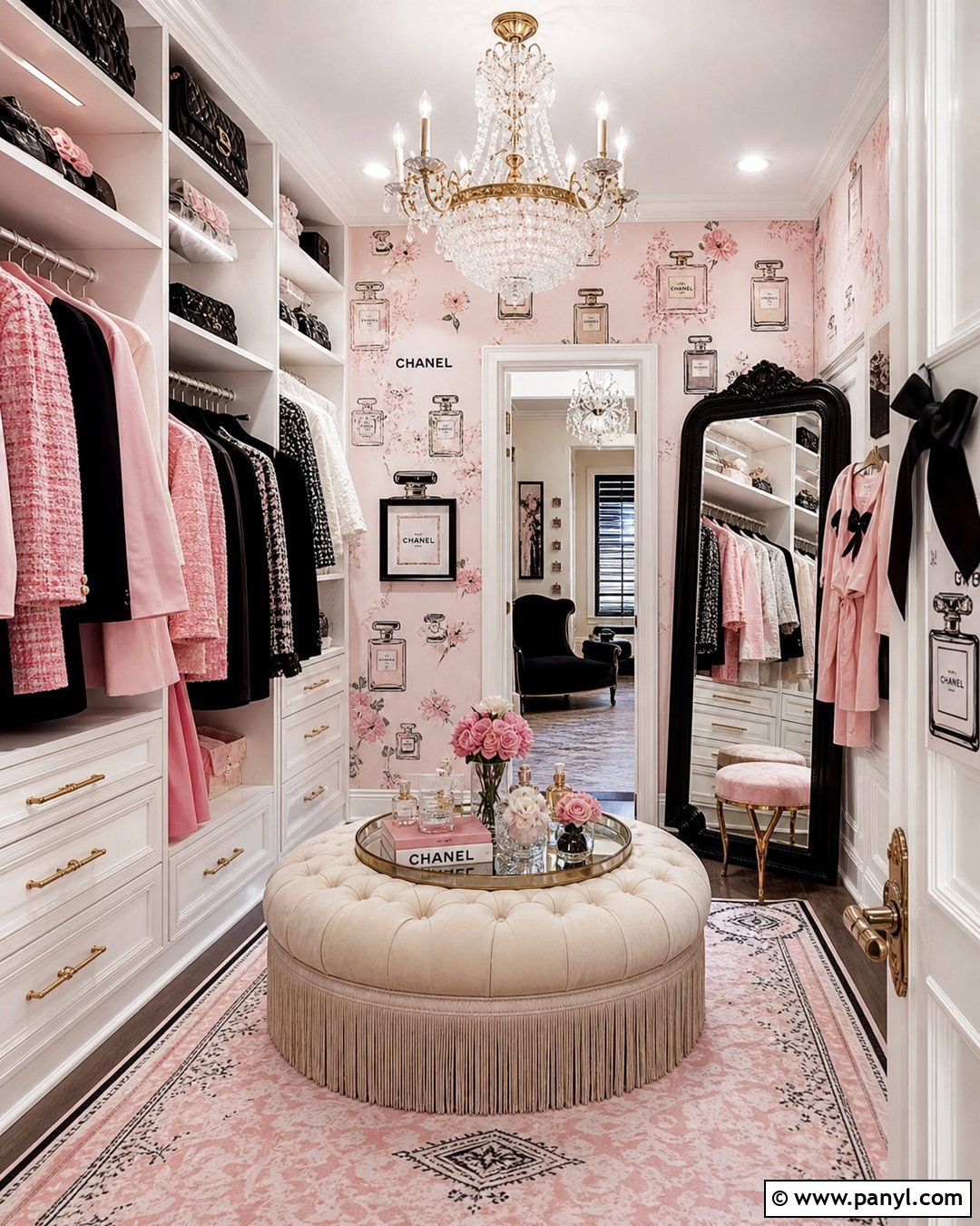 Pink Chanel Wallpaper Dressing Room - 35 chanel wallpaper vintage ideas