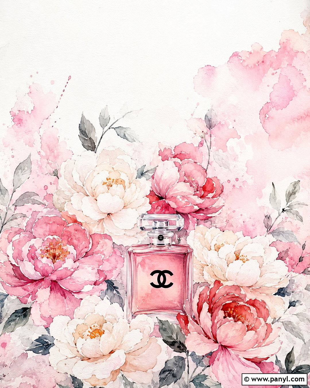 Pink Chanel Watercolor Wallpaper - 20 pink chanel wallpapers