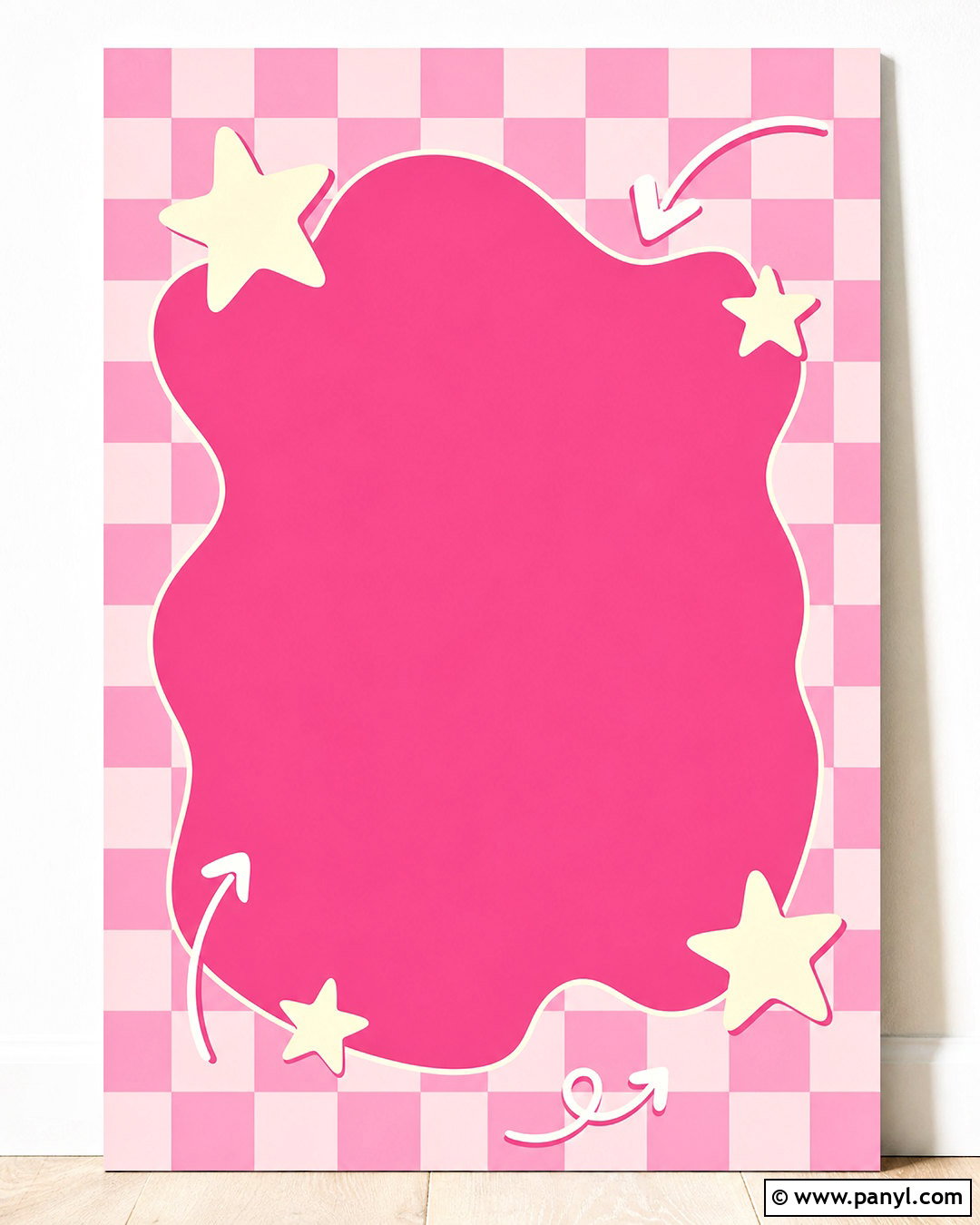 Pink Checkered Encouragement Quote - 20 quotes with pink background ideas