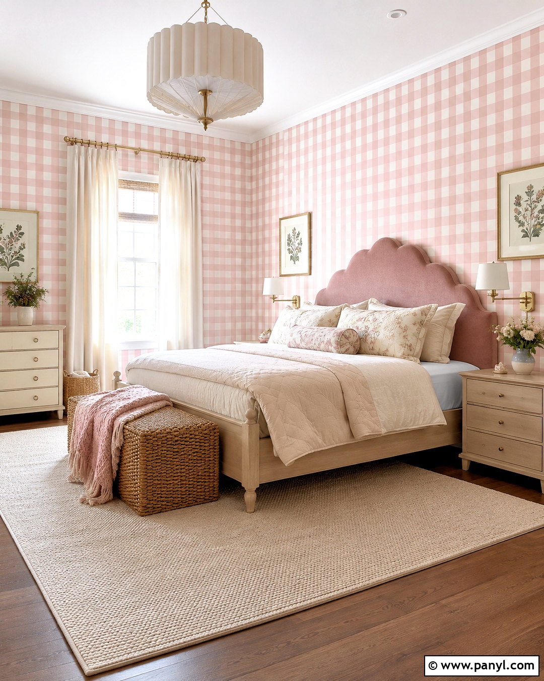 Pink Checkered Wallpaper Bedroom - 20 cute checkered wallpaper ideas