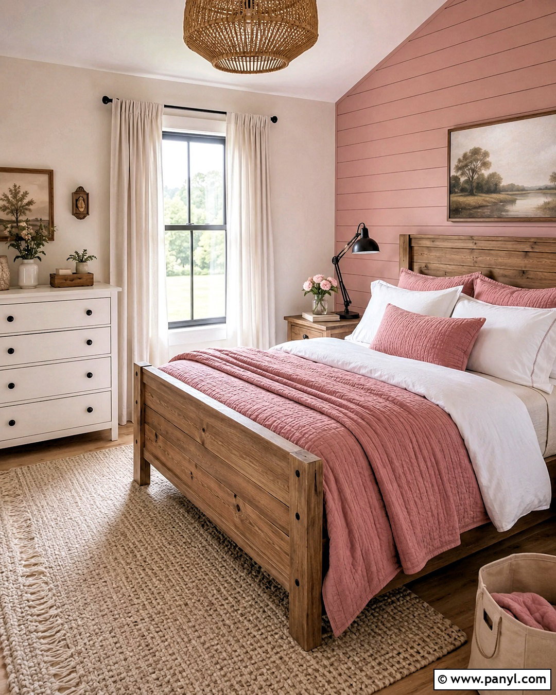Pink Farmhouse Girls Bedroom - 20 pink bedrooms for girls kids