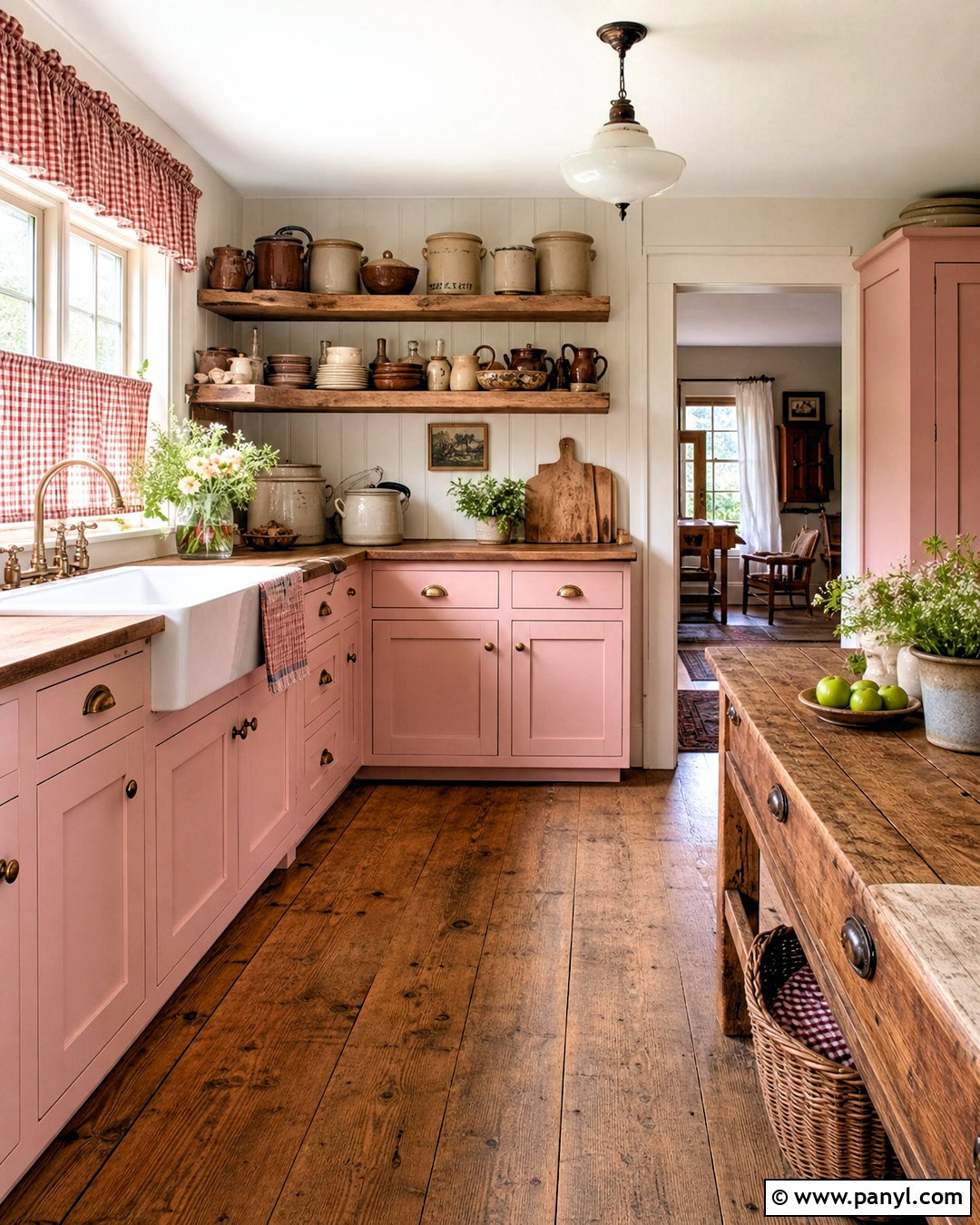 Pink Farmhouse Kitchen - 20 pink kitchen decor ideas