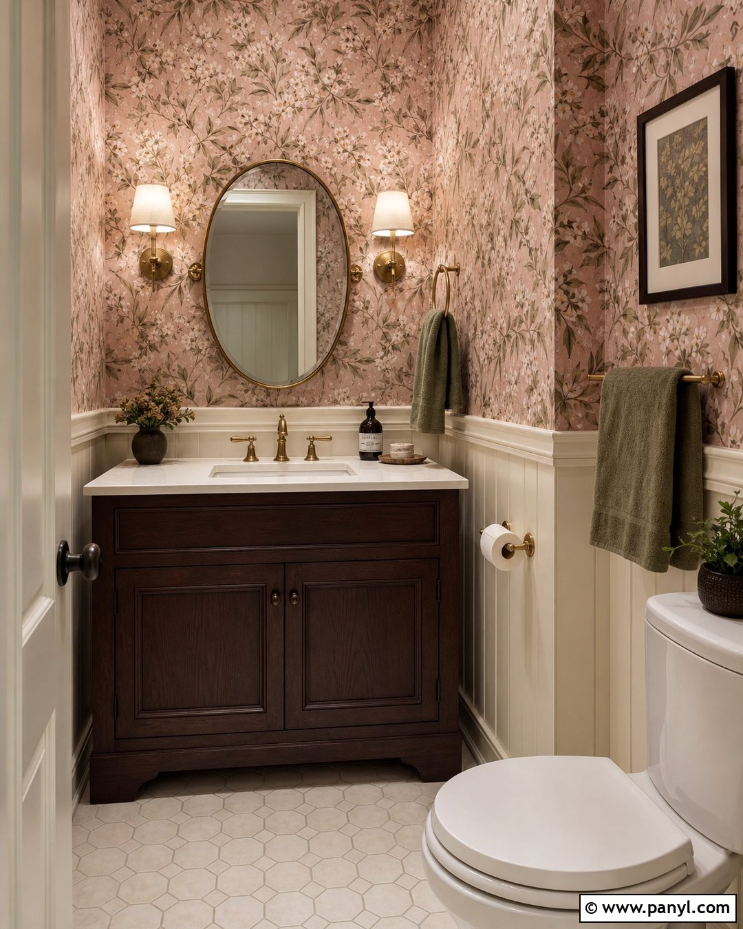 Pink Floral Wallpaper Bathroom Walls - 30 pink bathroom walls