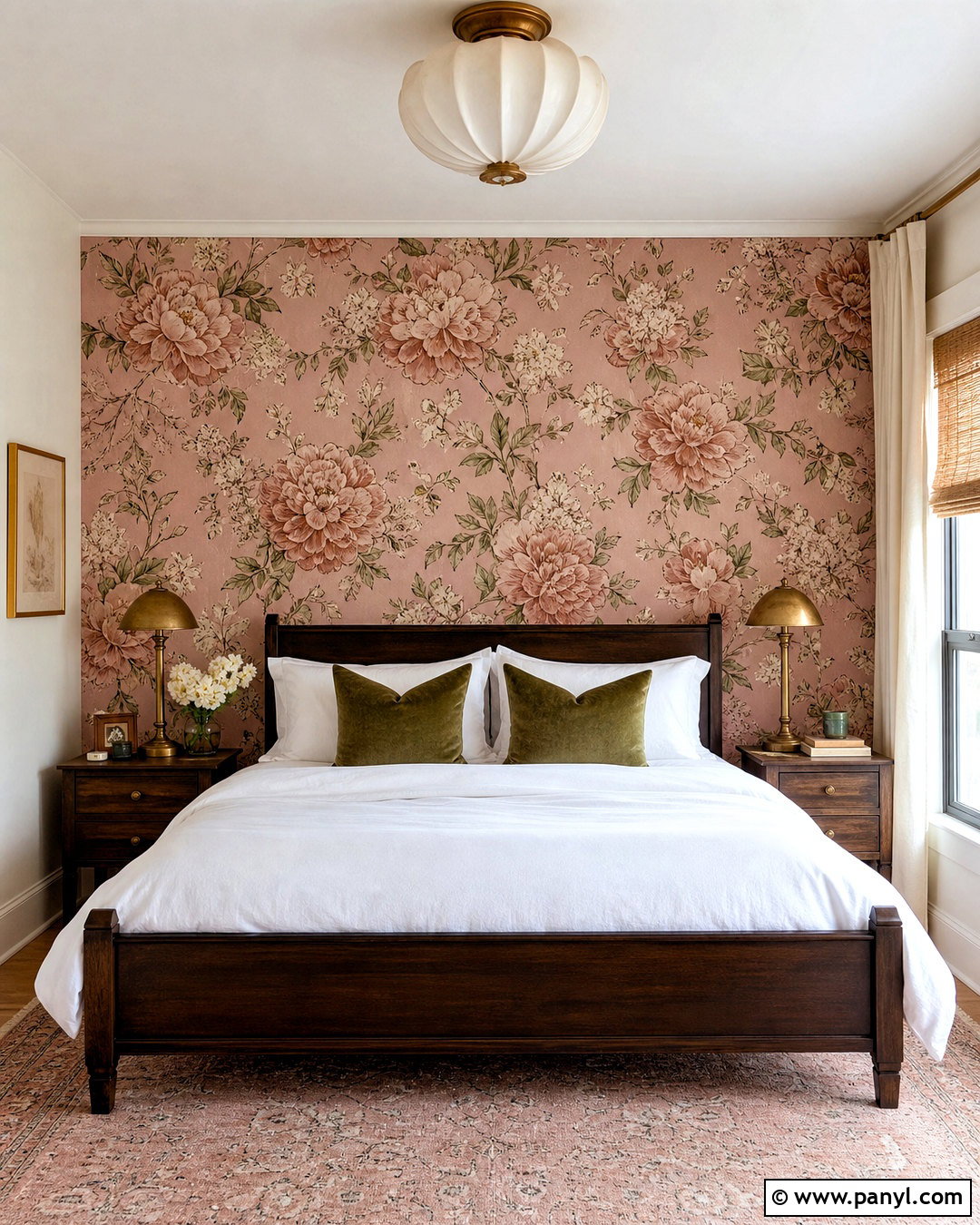 Pink Floral Wallpaper Wall - 20 pink wall design ideas