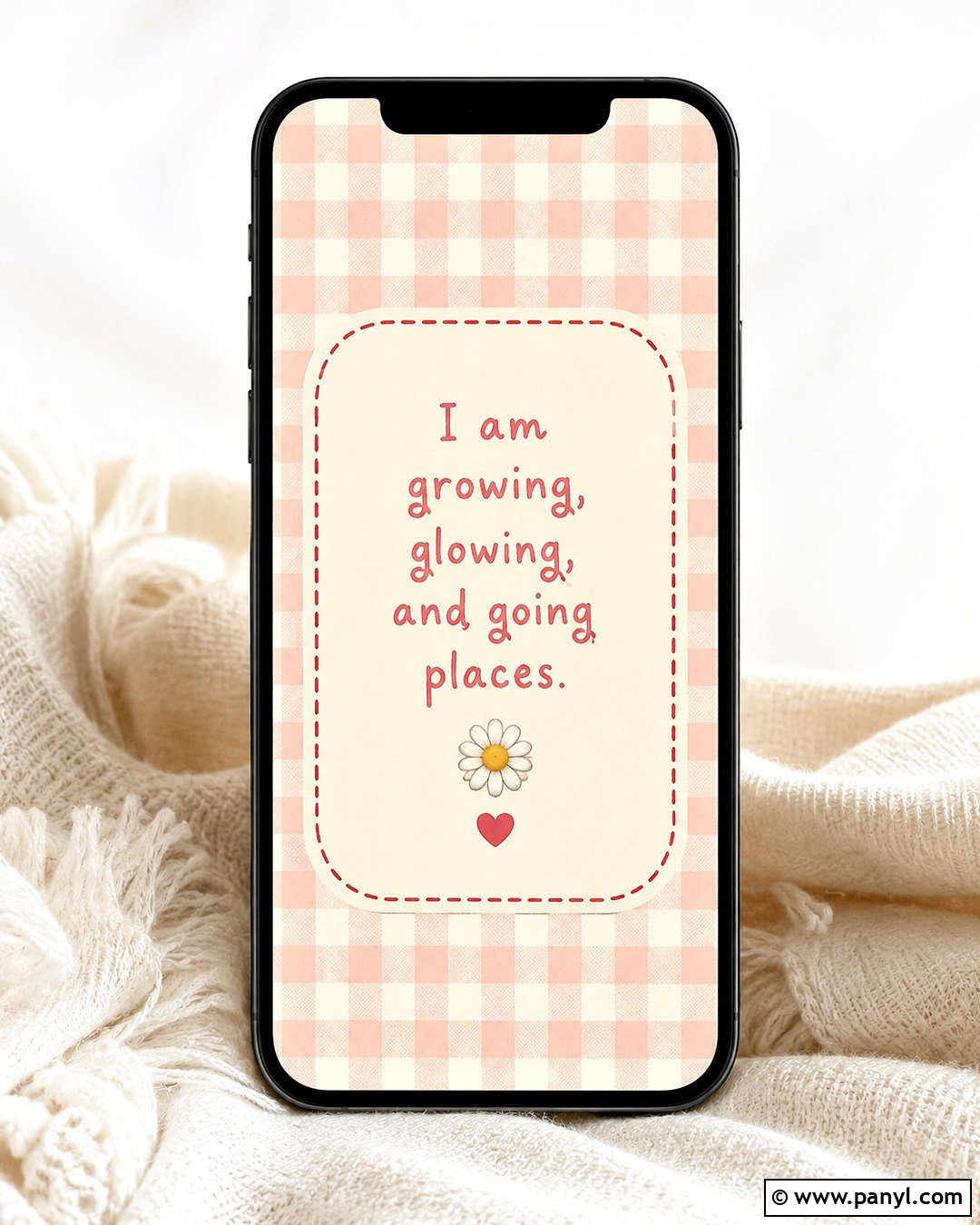 Pink Gingham Affirmation Wallpaper - 20 pink affirmation wallpaper ideas
