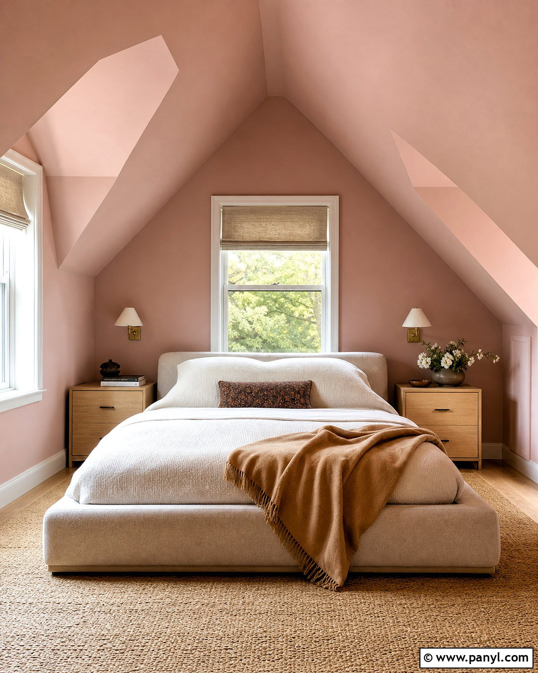 Pink Ground Attic Bedroom With Cream - 20 farrow and ball pink ground ideas