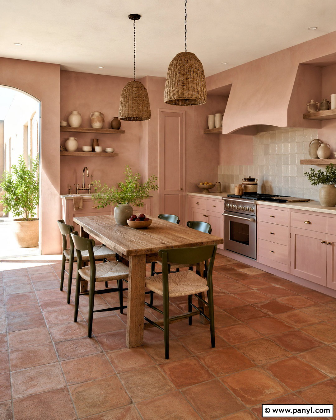 Pink Ground Mediterranean Kitchen - 40 pink ground farrow and ball ideas