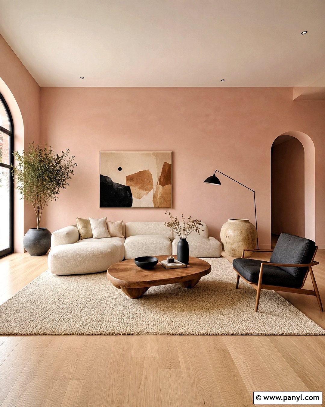 Pink Ground Modern Living Room - 40 pink ground farrow and ball ideas