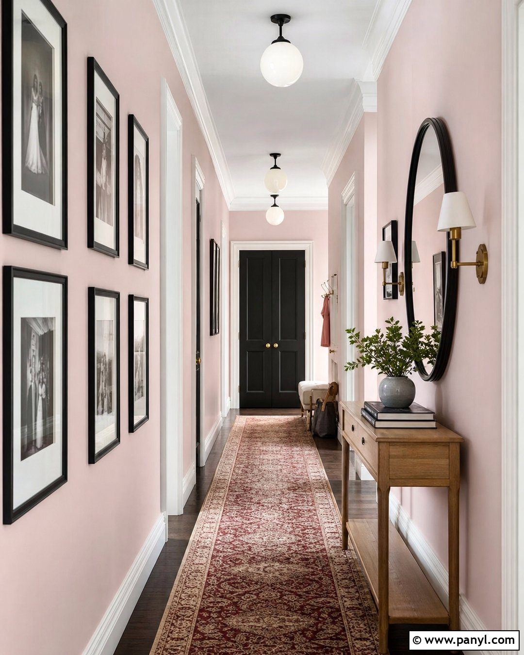 Pink Hallway Walls - 50 Pink Wall Ideas