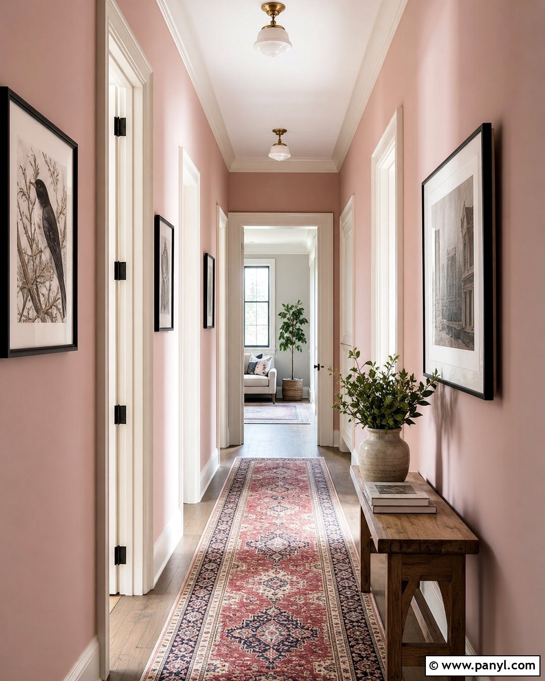 Pink Hallway Walls - 35 Pink Wall Color Ideas