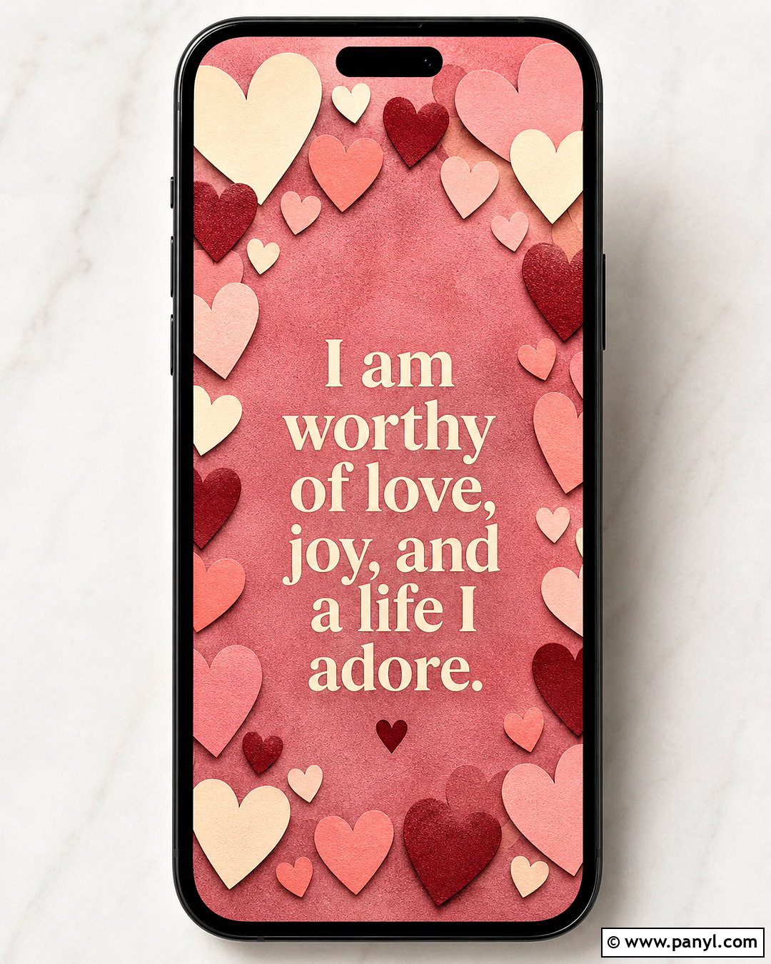 Pink Heart Affirmation Wallpaper - 20 pink affirmation wallpaper ideas