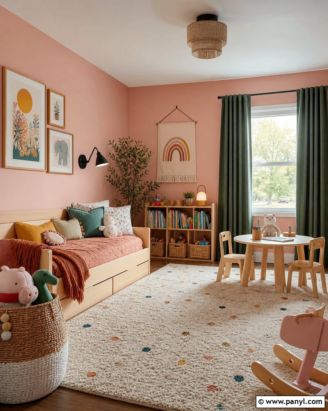 Pink Kids Room Walls - 35 Pink Wall Color Ideas