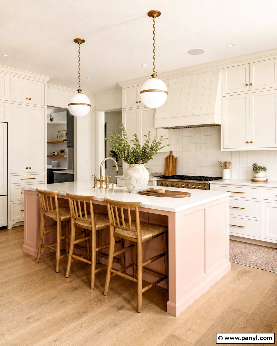 Pink Kitchen Island With White Cabinets - 20 pink kitchen inspiration ideas