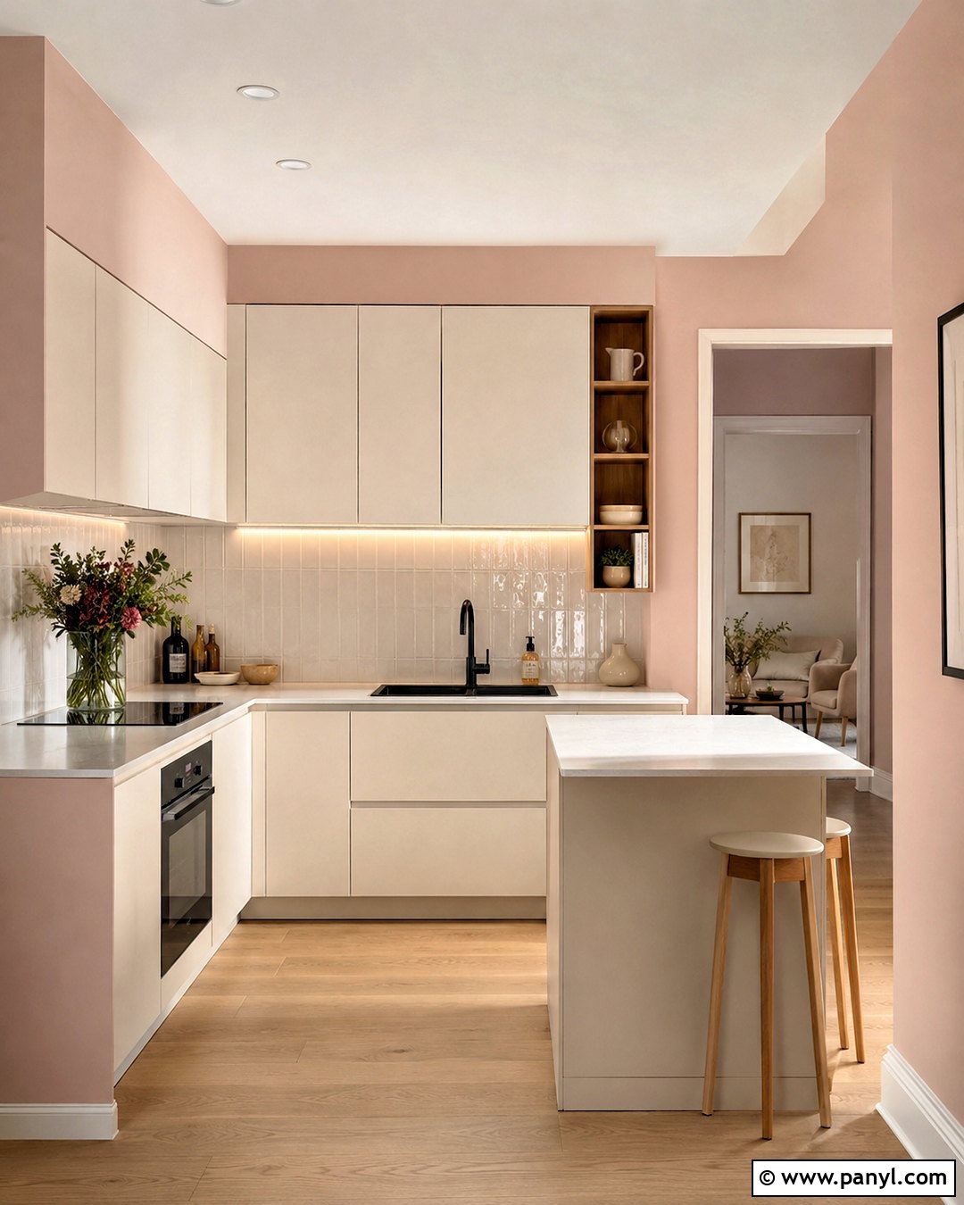 Pink Kitchen Walls In A Small Kitchen - 40 pink kitchen walls