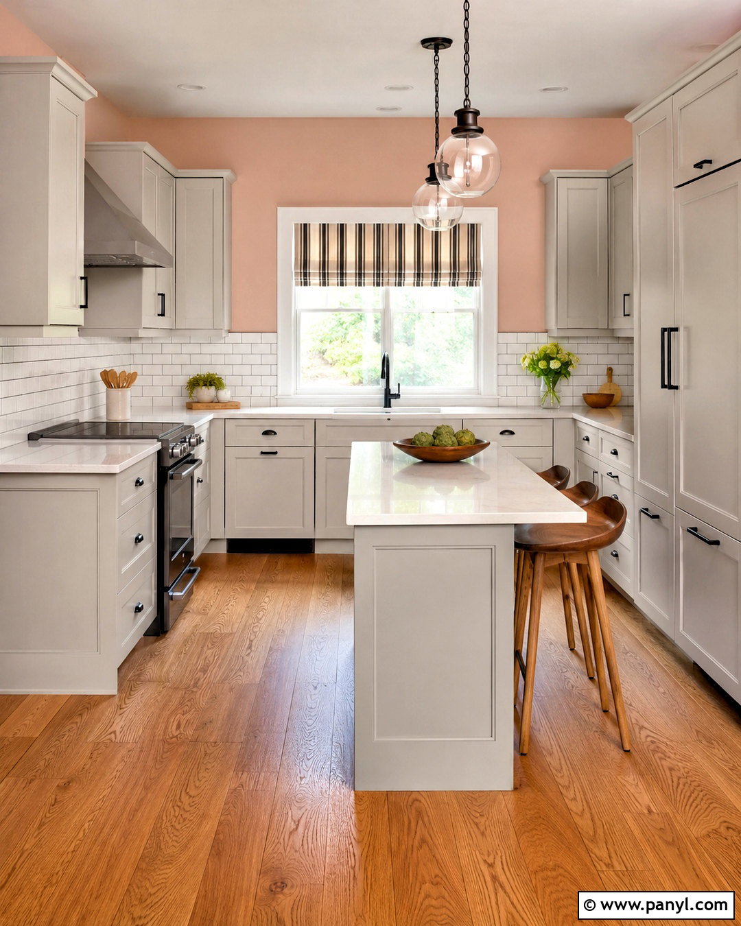 Pink Kitchen Walls With Subway Tile - 40 pink kitchen walls