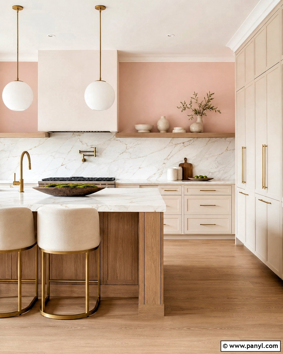40 Pink Kitchen Walls for a Warm, Stylish Cooking Space