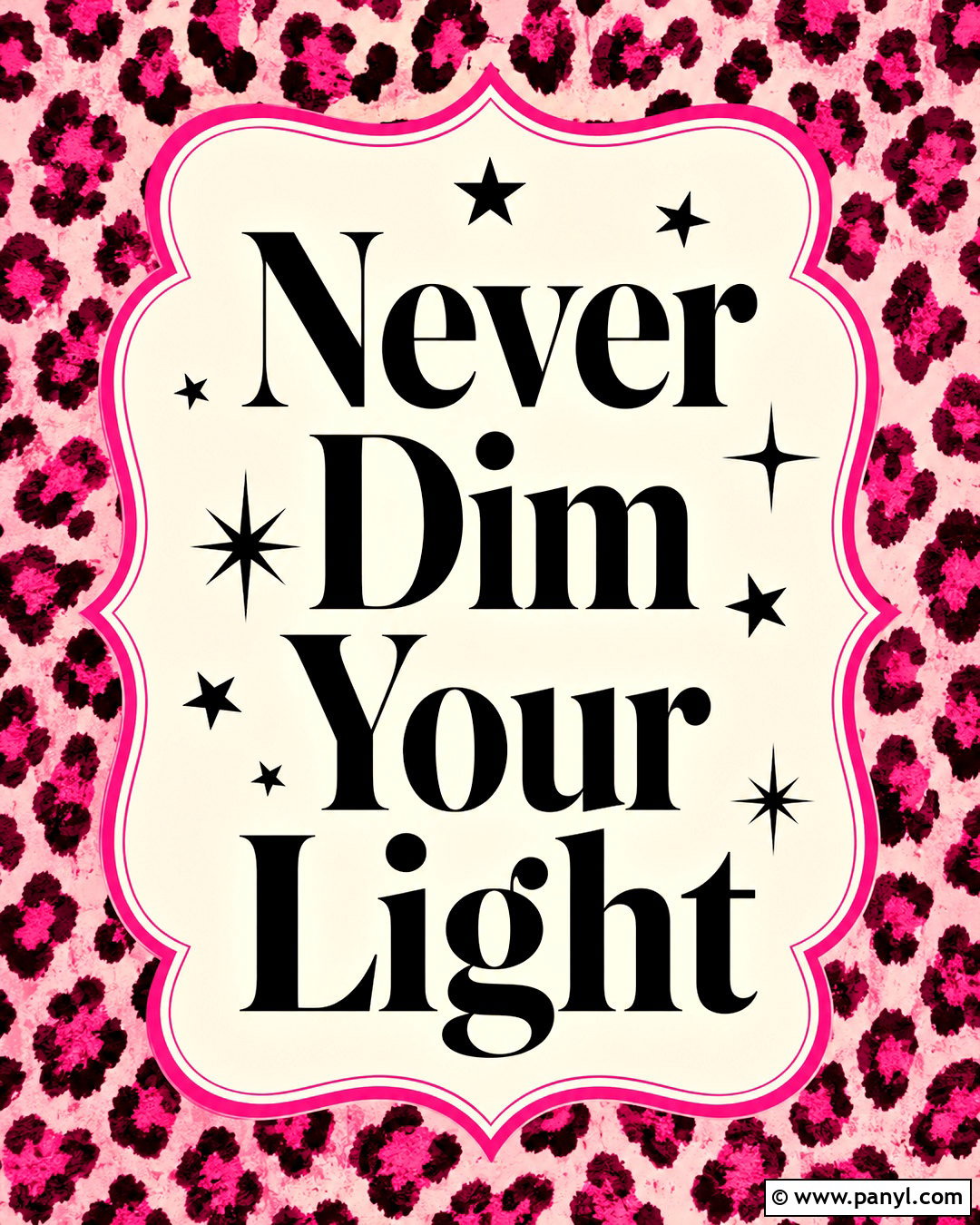 Pink Leopard Bold Quote Wallpaper - 40 pink wallpaper with quotes