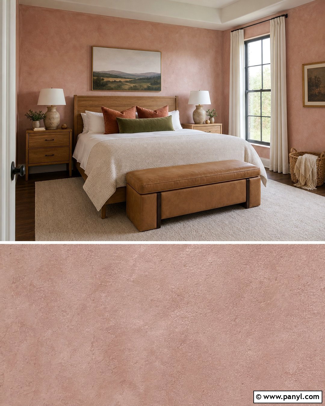 Pink Limewash Guest Bedroom - 25 Limewash Pink Walls
