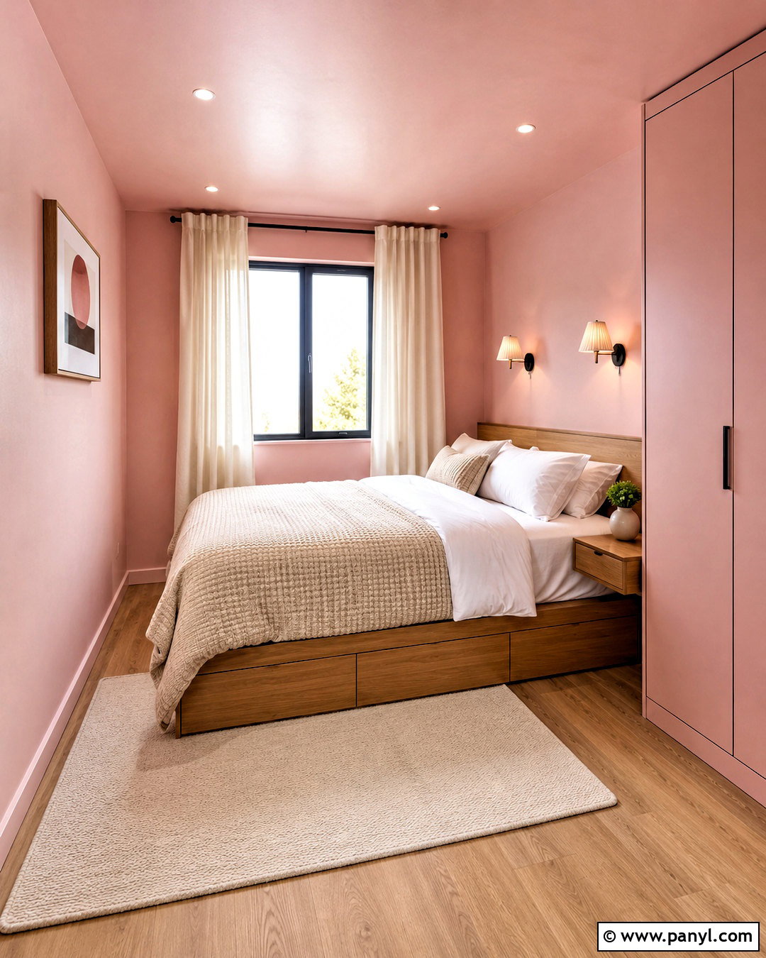 Pink Limewash Small Bedroom - 40 Pink Limewash Wall Ideas