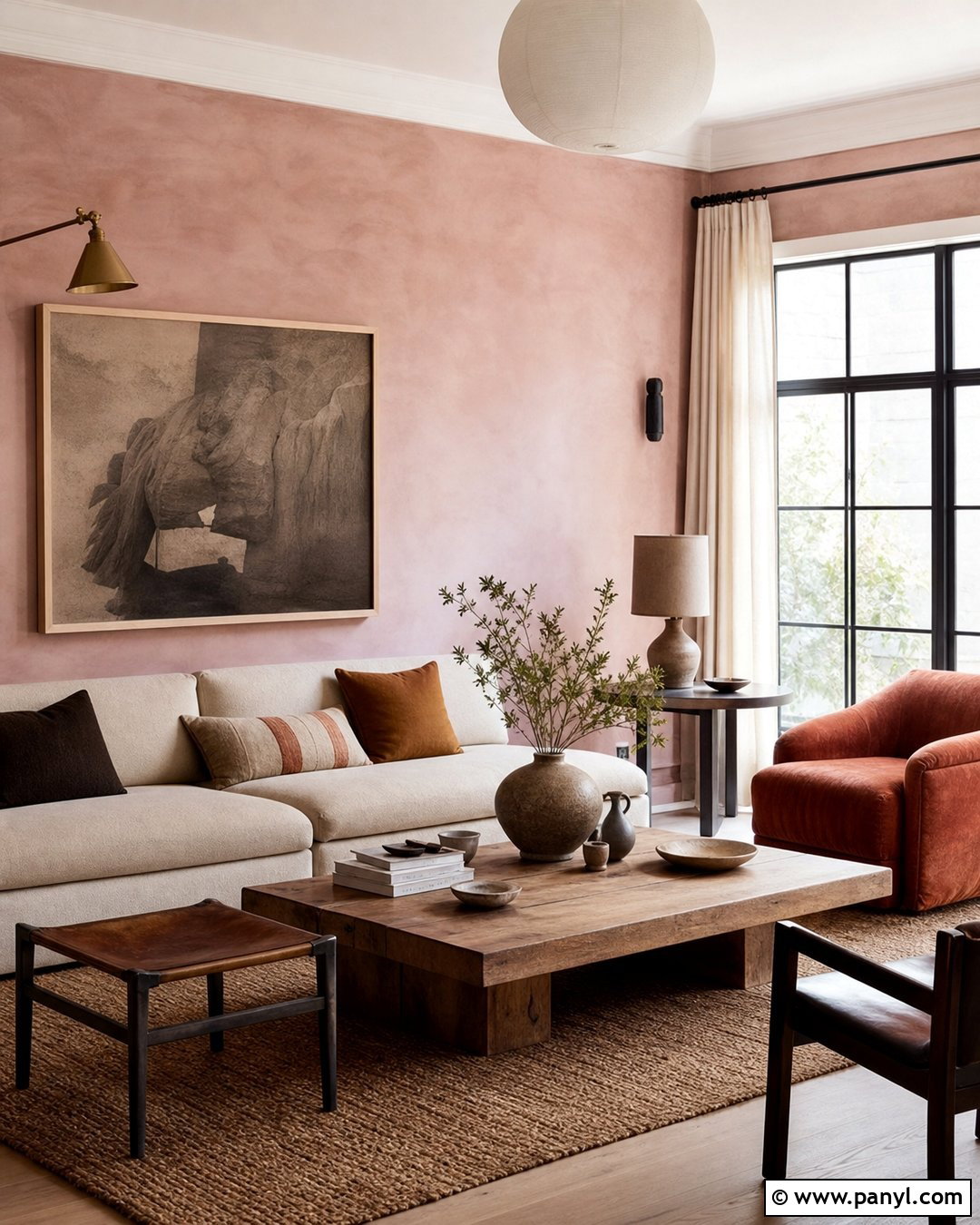 Pink Limewash Wall - 50 Pink Wall Ideas