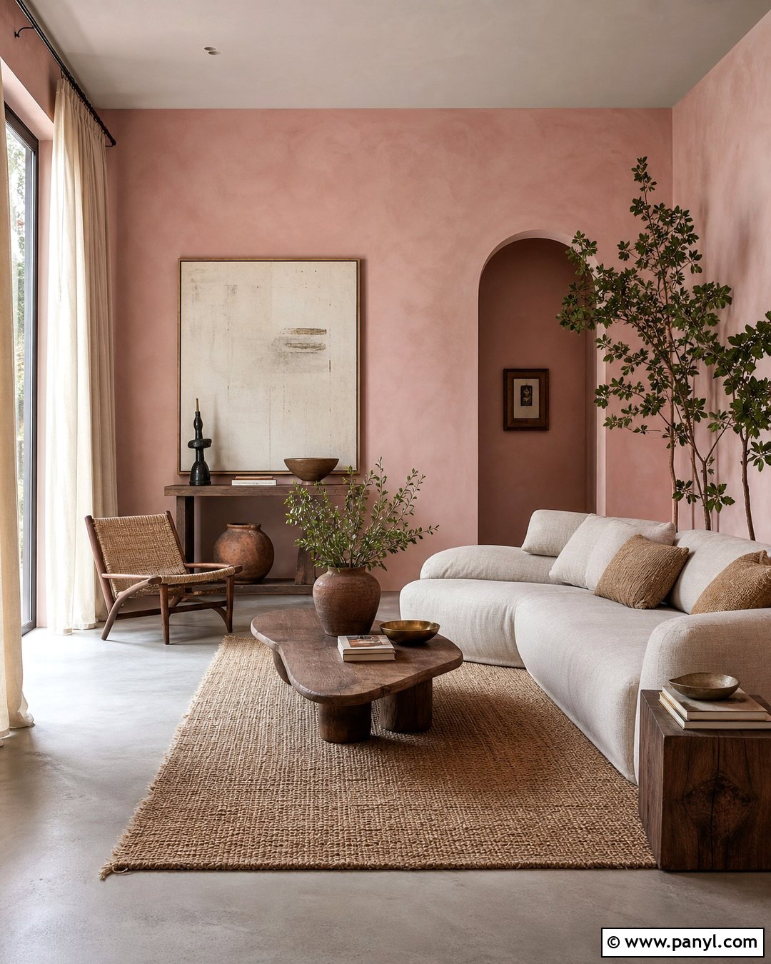 Pink Limewash Walls - 35 Pink Wall Color Ideas