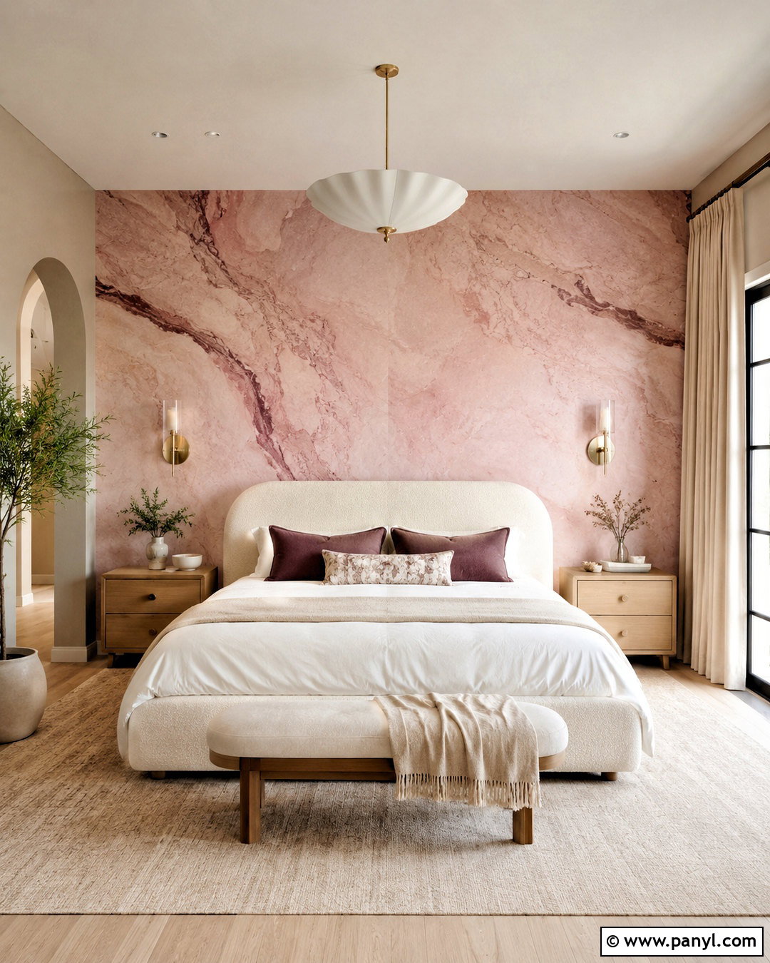 Pink Marble Bedroom Wall - 20 marble wall decor ideas