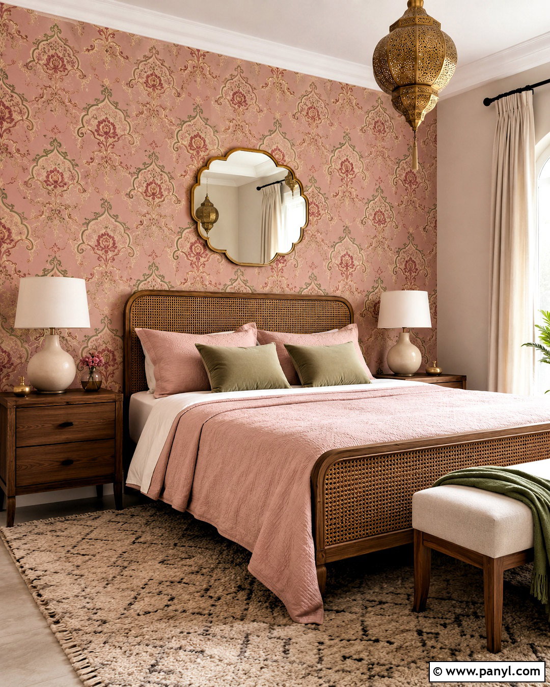 Pink Moroccan Floral Wallpaper - 20 moroccan aesthetic wallpaper ideas
