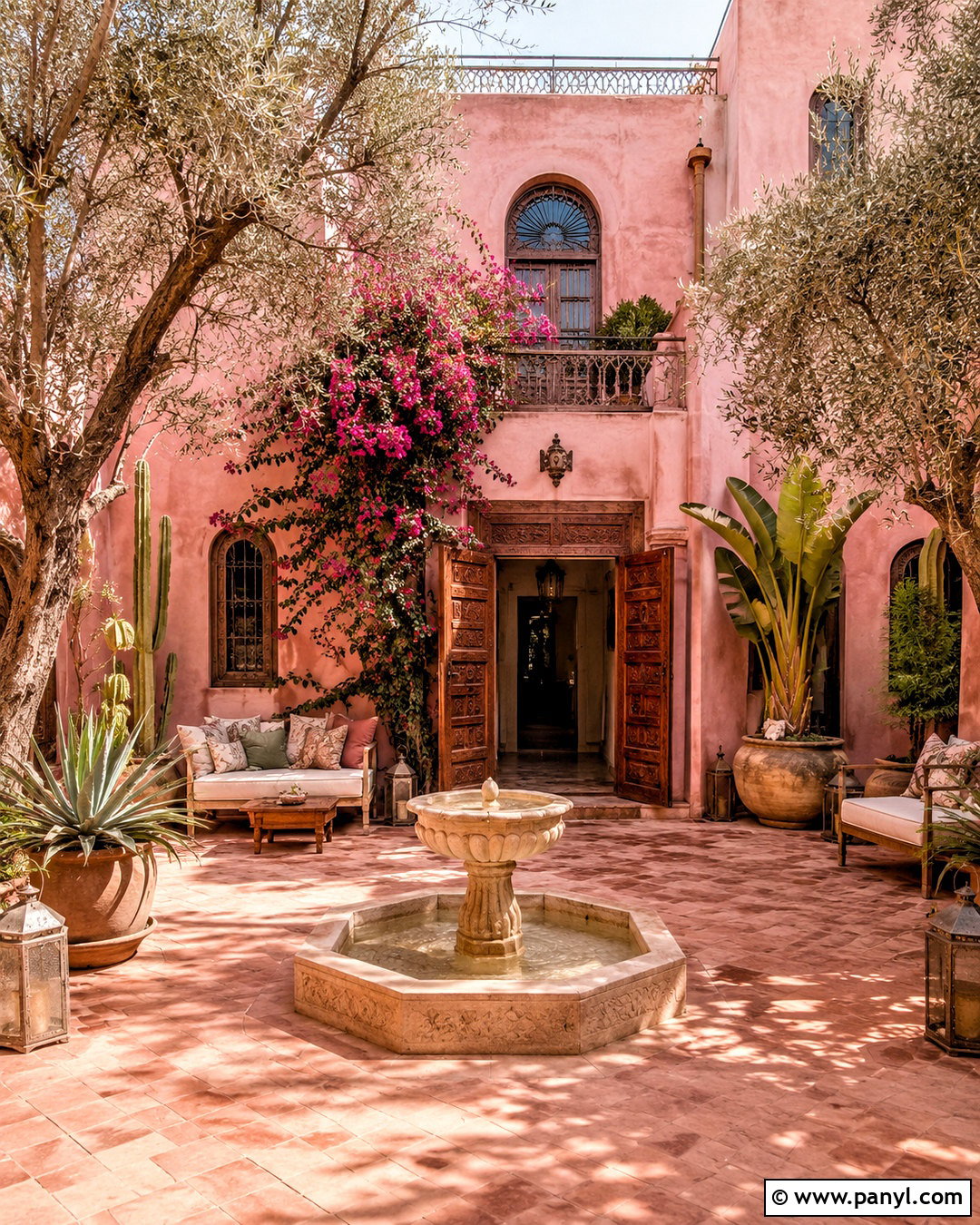 Pink Moroccan House - 20 morocco house ideas