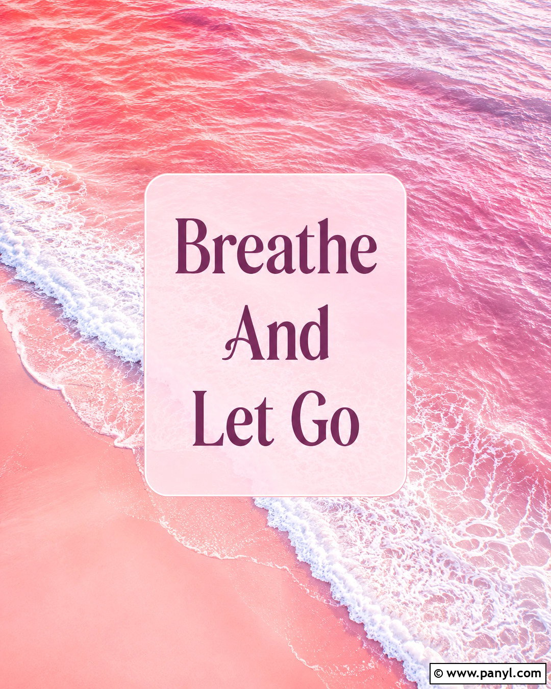 Pink Ocean Calm Quote Wallpaper - 40 pink wallpaper with quotes