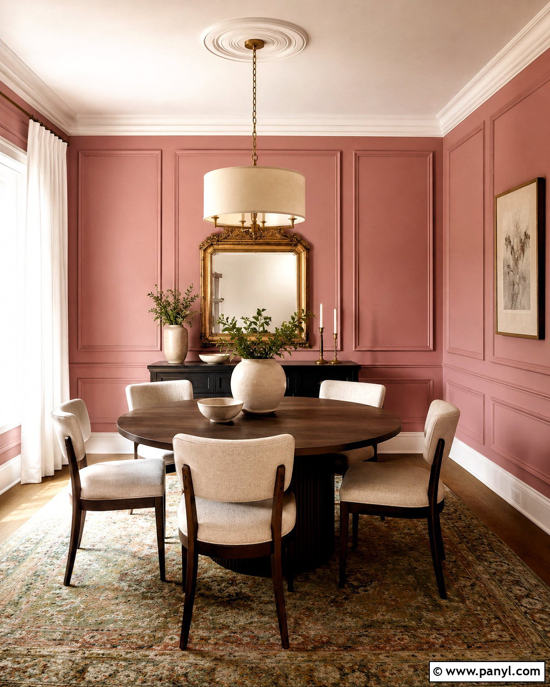 Pink Paneled Dining Room Walls - 20 pink room walls