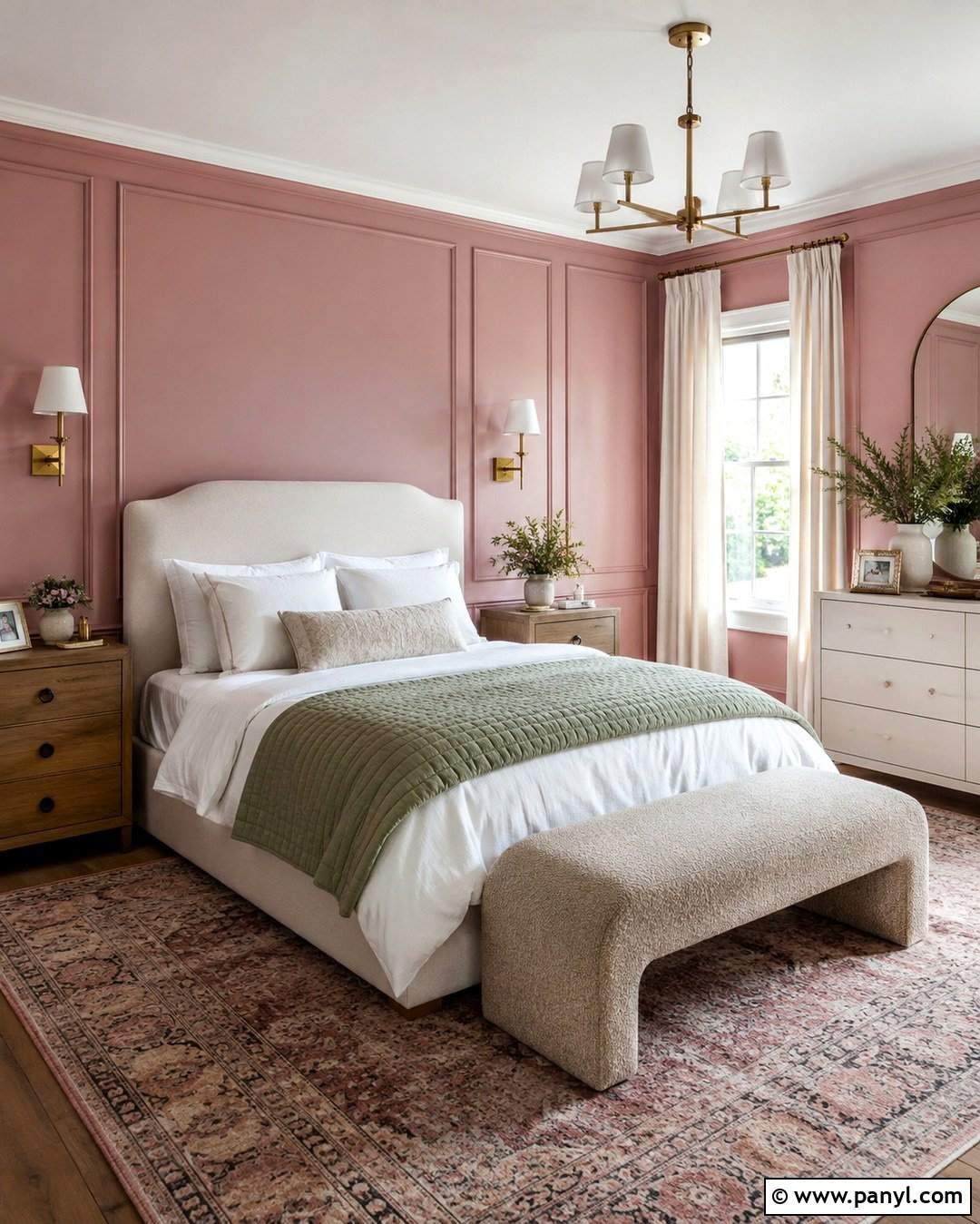 Pink Paneled Wall Girls Room - 20 Pink Wall Colors For Girls Room Ideas