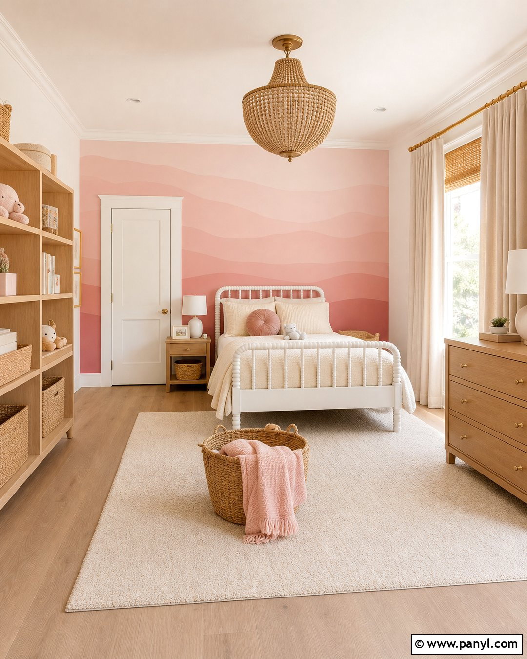 Pink Pastel Ombre Wall - 20 Pastel Ombre Wall In Kids Room Ideas