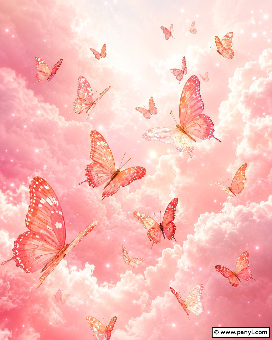 Pink Peach Butterfly Wallpaper - 20 pink peach aesthetic wallpaper ideas