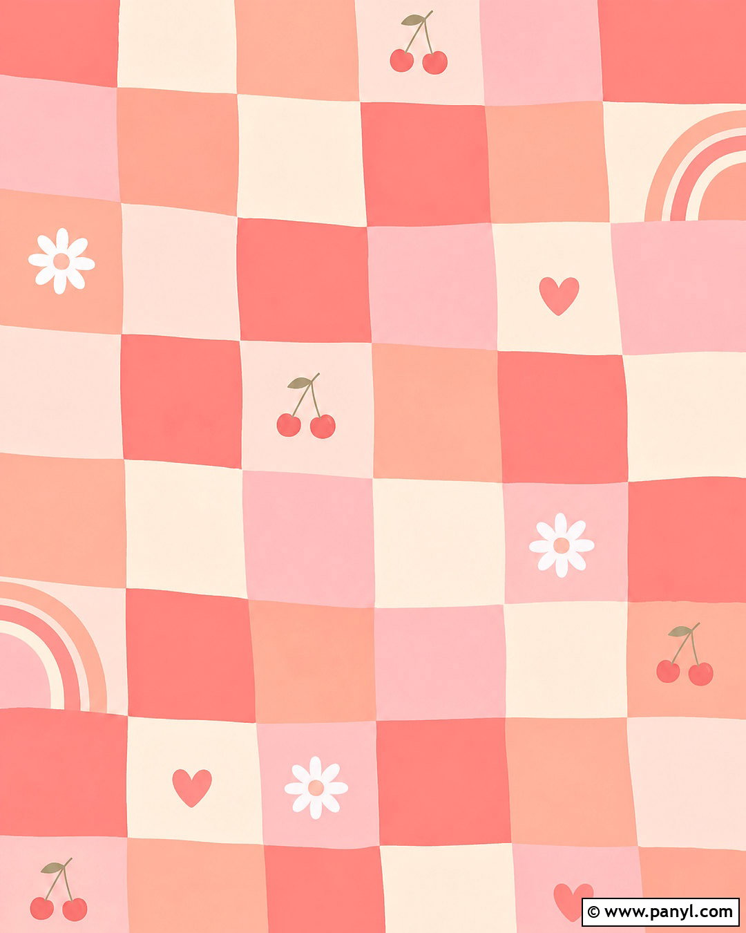 Pink Peach Checkerboard Wallpaper - 20 pink peach aesthetic wallpaper ideas