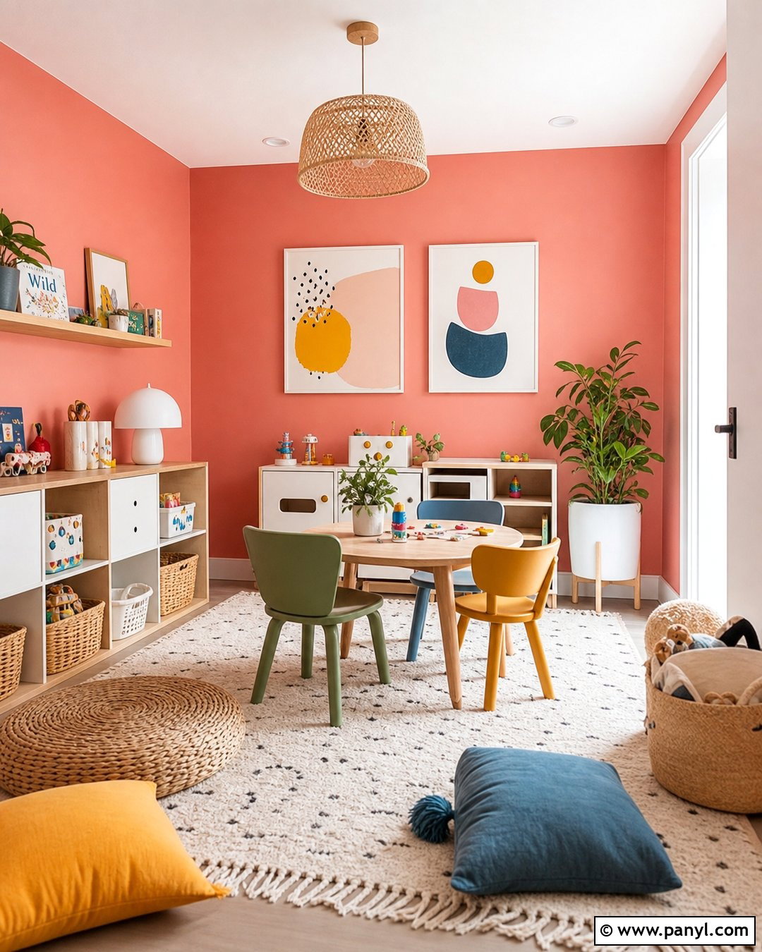 Pink Playroom Walls - 50 Pink Wall Ideas