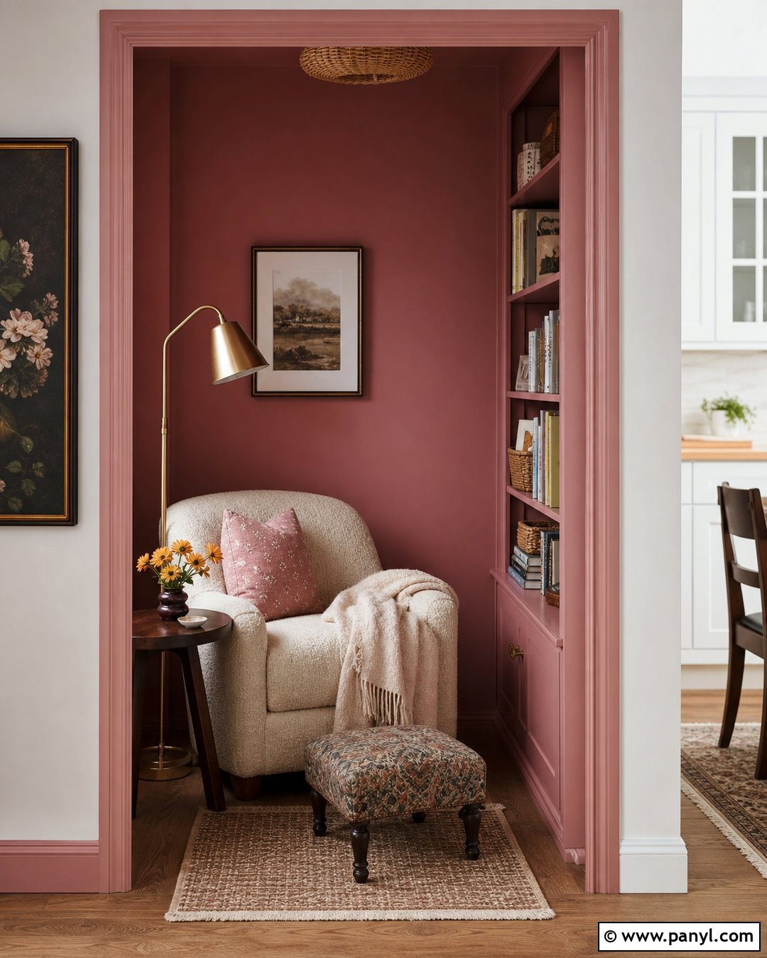 Pink Reading Nook Walls - 35 Pink Painted Walls