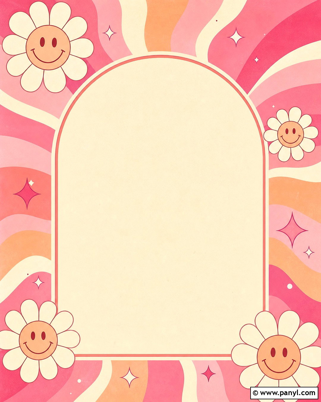 Pink Retro Happiness Quote - 20 quotes with pink background ideas
