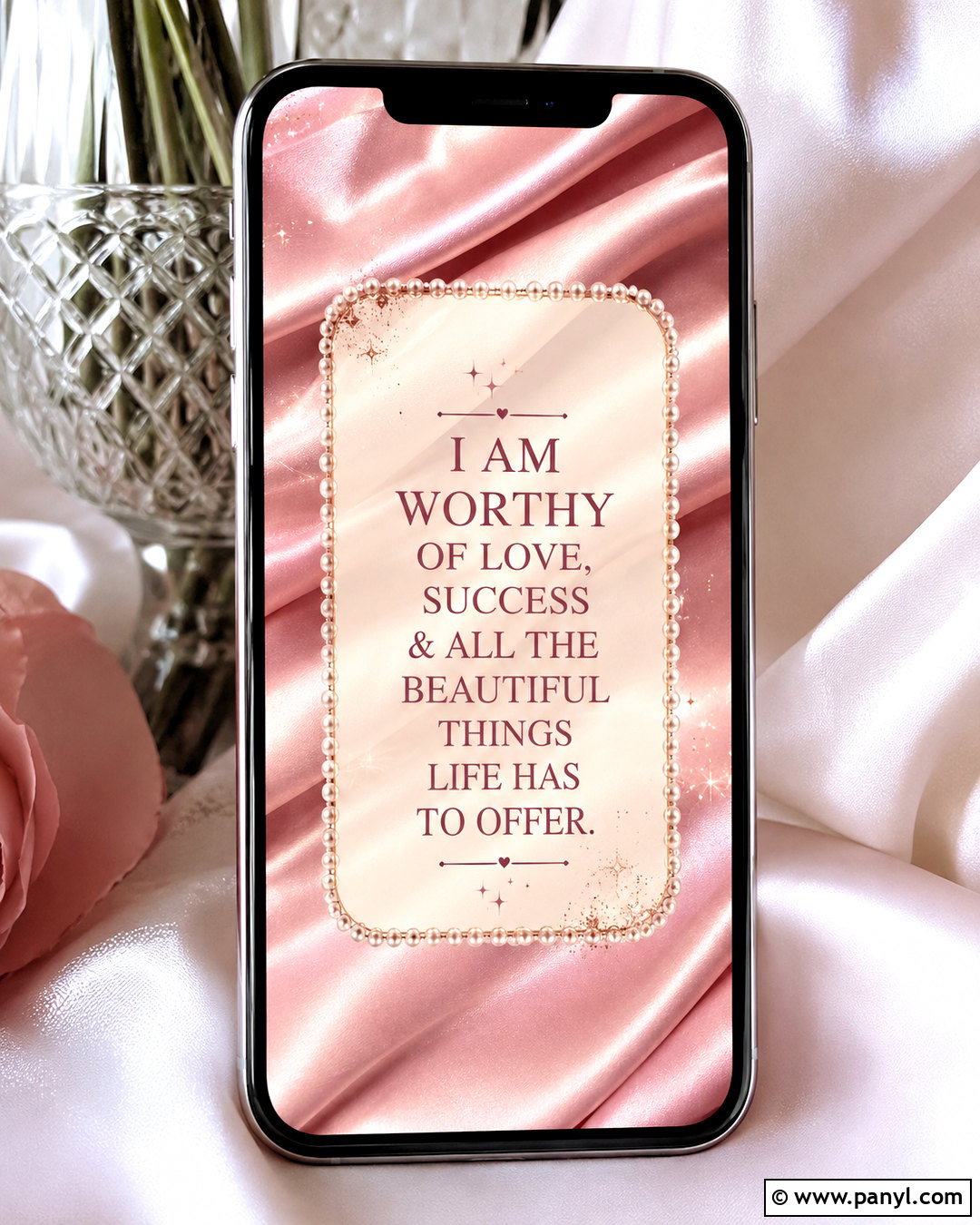 Pink Satin Affirmation Wallpaper - 20 pink affirmation wallpaper ideas