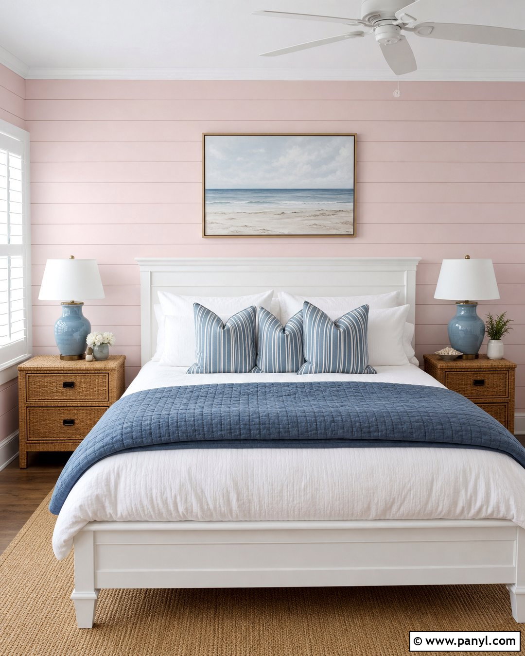 Pink Shiplap Bedroom Accent Wall - 35 pink accent walls