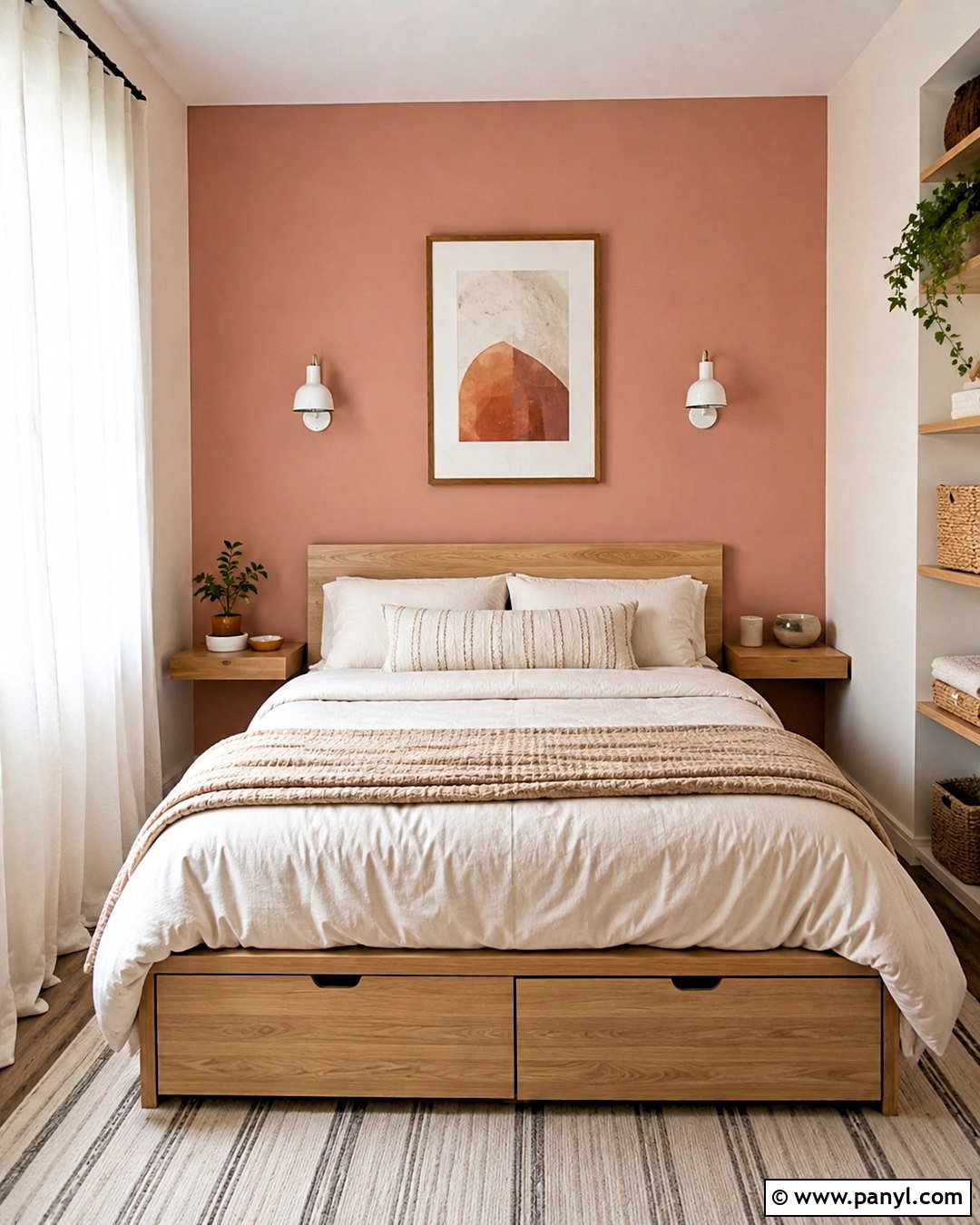 Pink Small Bedroom Feature Wall - 20 pink feature wall bedroom ideas