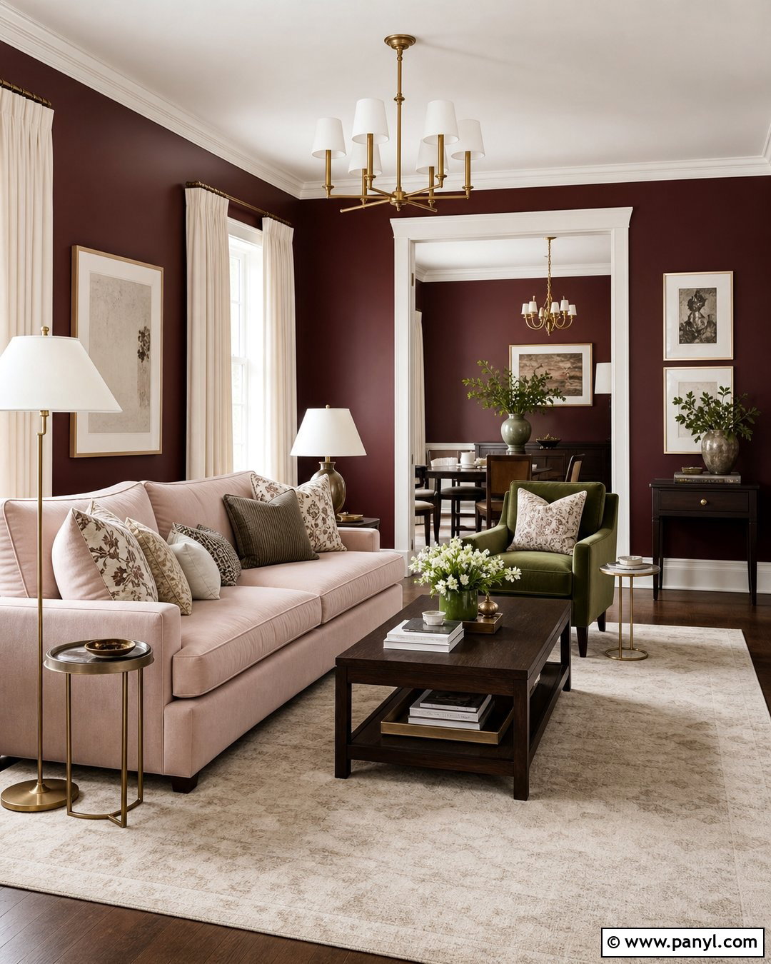 Pink Sofa With Burgundy Walls - 25 Pink Sofa Wall Colour Ideas