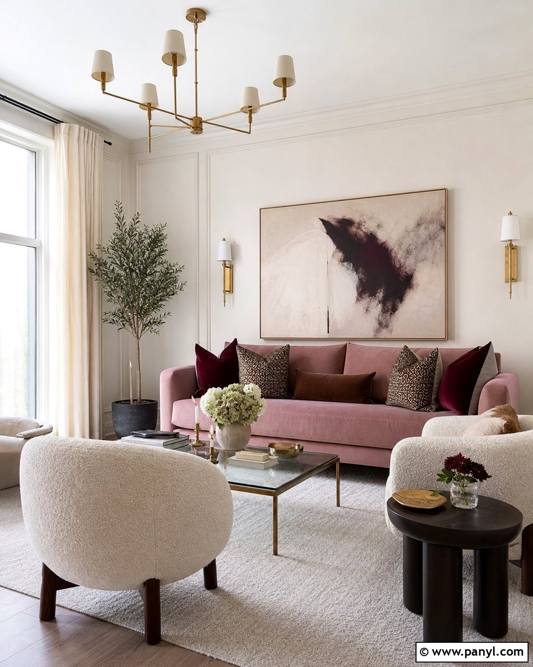 Pink Sofa With Ivory Walls - 25 Pink Sofa Wall Colour Ideas