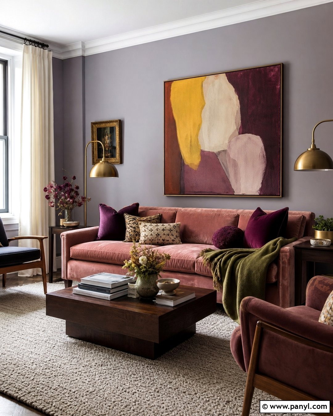 Pink Sofa With Lavender Walls - 25 Pink Sofa Wall Colour Ideas