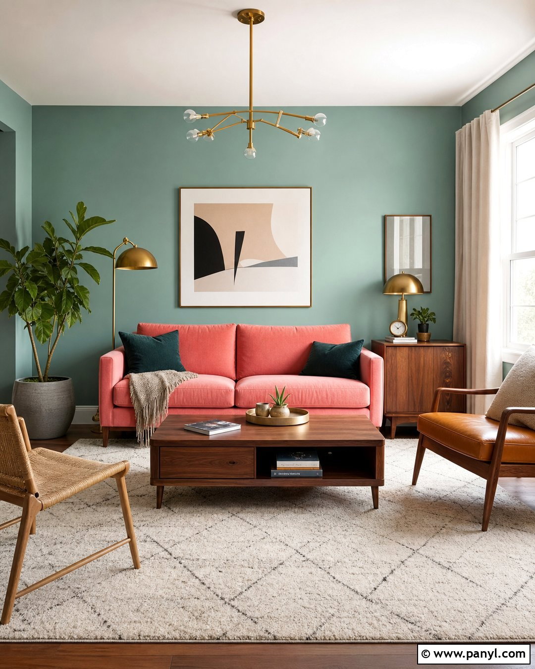Pink Sofa With Muted Teal Walls - 25 Pink Sofa Wall Colour Ideas