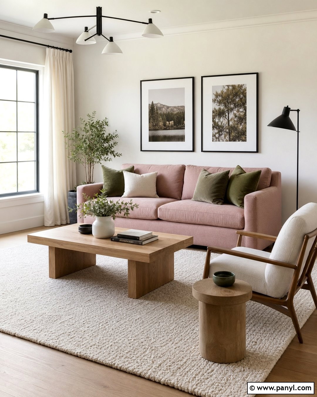 Pink Sofa With Warm White Walls - 25 Pink Sofa Wall Colour Ideas